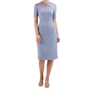 JS Collections dress Hayden Knee Length blue size 8